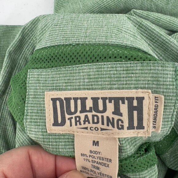 Duluth Trading Co. Mens Green Short Sleeve Button-Up Shirt M - Picture 6 of 6